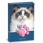 Agenda nedatata cu pisicute squishy pe coperta, 80 de pagini albe, 10 x 15 cm (12 buc/display) - imagine 2