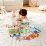Puzzle potriveste perechea - Animale si gustari (36 piese) - imagine 2