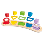 Puzzle din lemn de sortare a culorilor si formelor - imagine 5