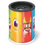 Ascutitoare de creion cu 2 gauri si container Fantasy, 6 modele (24 buc/display) - imagine 7