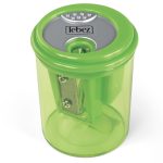 Ascutitoare de creion cu 3 gauri si container transparent, 4 culori (24 buc/display) - imagine 5