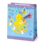 Sacosa Bambino, din hartie cu maner din snur, 17.8 x 23 x 9.8 cm (12 buc/display) - imagine 4