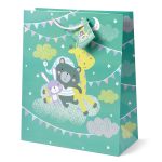 Sacosa Bambino, din hartie cu maner din snur, 17.8 x 23 x 9.8 cm (12 buc/display) - imagine 5