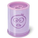 Ascutitoare de creion cu 2 gauri si container Pastel, 6 modele (24 buc/display) - imagine 5