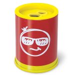 Ascutitoare de creion cu 2 gauri si container Neon, 6 modele (24 buc/display) - imagine 6