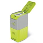 Ascutitoare de creion cu 3 gauri, Trio, cu container, 3 culori (24 buc/display) - imagine 3