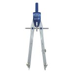 Trusa compas scolar din metal satinat, cu 4 accesorii (blister) - imagine 2