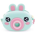 Mini geanta Bags Bunny din silicon, cu fermoar si curea de umar reglabila  - 13.5 x 15 (8 buc/display) - imagine 3