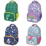 Rucsac Fantasy, cu 2 compartimente cu fermoar din poliester foarte rezistent, 29 x 22 x 10 cm (4 modele)