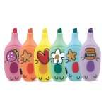 Set Marker evidentiator, How Cute, 6 culori pastel (6 buc/blister) - imagine 2