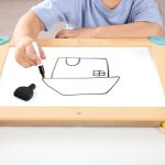 Jucarie din lemn - 2 in 1 Space Maze & Tangram Board - imagine 6