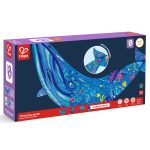 Puzzle - Balena cu cocoasa cu piese tematica ocean, 200 piese