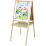 Sevalet din bambus pliabil, fata-verso cu accesorii (13 piese) - imagine 2