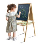 Sevalet din bambus pliabil, fata-verso cu accesorii (13 piese) - imagine 3