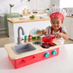 Jucarie din lemn - Mini bucatarie cu chiuveta (7 piese) - imagine 3