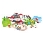 Jucarie din lemn - Trenul rural (41 piese) - imagine 6