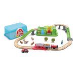 Jucarie din lemn - Trenul rural (41 piese) - imagine 4