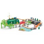 Jucarie din lemn - Tren in cutie tip locomotiva - imagine 2