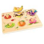 Puzzle din lemn in straturi - Fructe - imagine 2