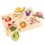 Puzzle din lemn in straturi - Fructe