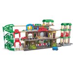 Jucarie din lemn - Tren pe 3 nivele (58 piese) - imagine 2
