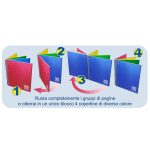Caiet A4+ cu spirala - One Color 4x4, 80 g/m2, 120+4 pag., coperta PP (Matematica) - imagine 3