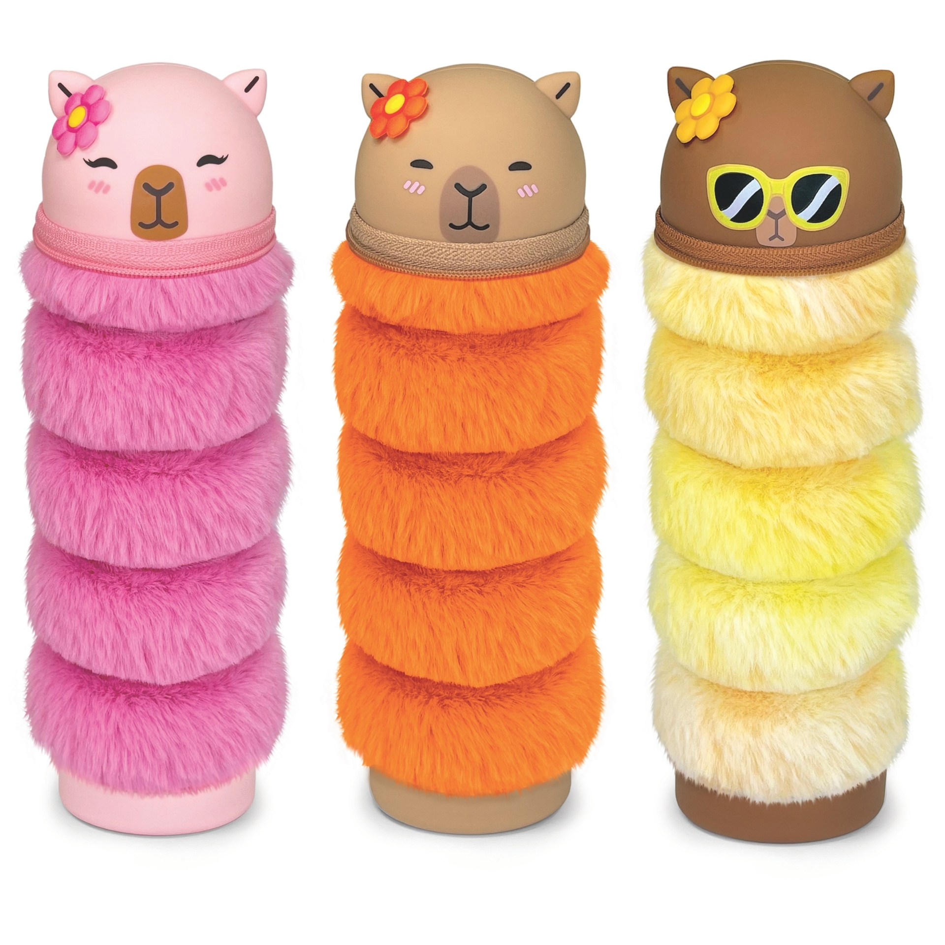82197_astucci-peluche_tutti Penar BeCappy Capibara – telescopic din plus si silicon (12 buc/display) - imagine 1