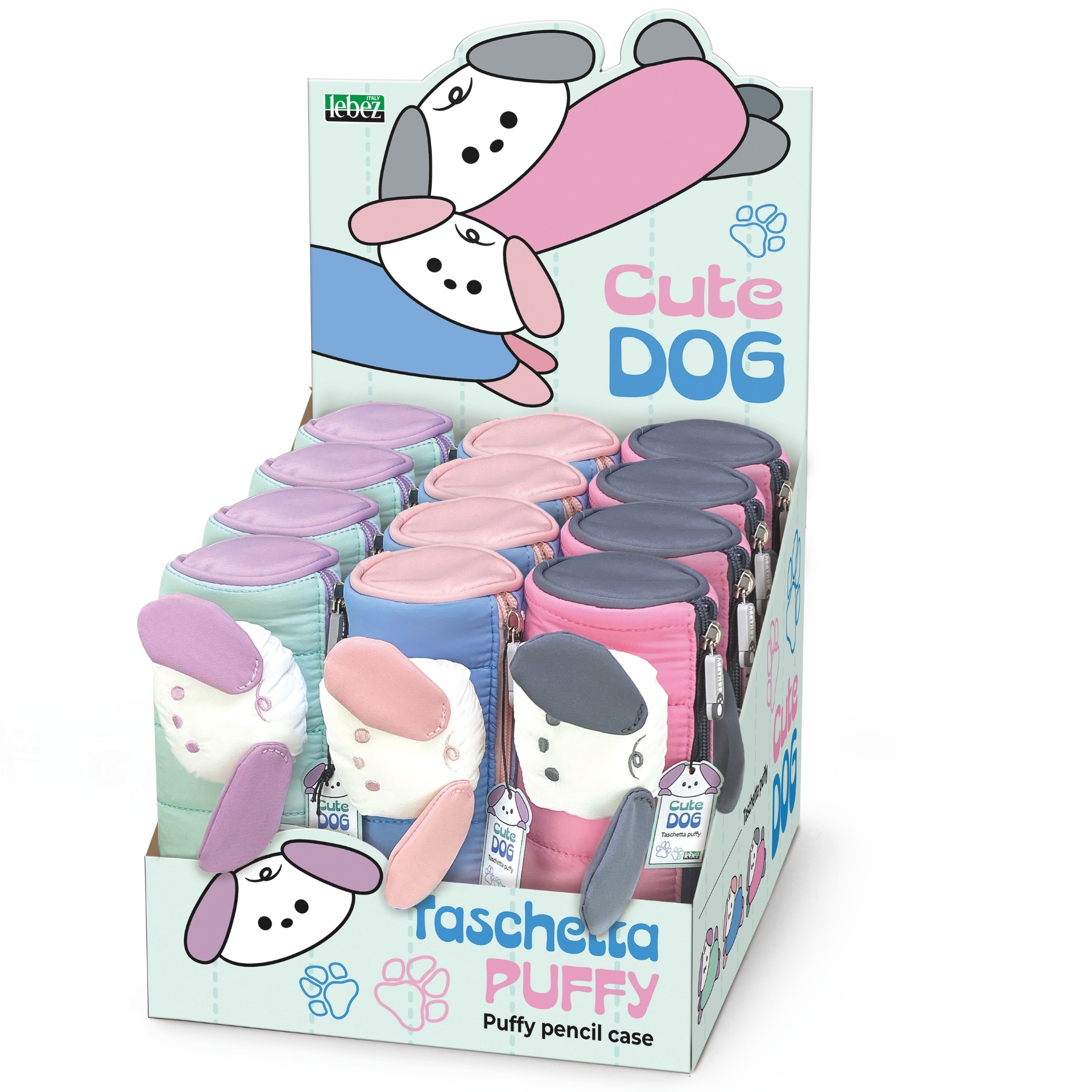 82234_Expo-Cute-DOG Penar Cute Dog – cilindric din material matlasat (12 buc/display) - imagine 1