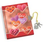 Jurnal secret Love & Candy cu lacat, 3 modele asortate (6 buc/display) - imagine 4