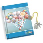 Jurnal secret Love & Candy cu lacat, 3 modele asortate (6 buc/display) - imagine 3