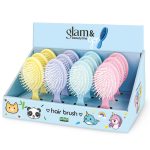 Perie ovala - Glam & Go, 4 modele asortate (12 buc/display)