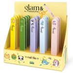 Pila pentru unghii - Glam & Go, 5 modele asortate (20 buc/display)