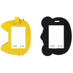 Eticheta de bagaj din silicon - Glam & Go, 4 modele asortate (24 buc/display) - imagine 3