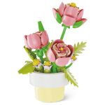 Mini Brick Garden - Flori cu ghiveci, 4 modele asortate (12 buc/display) - imagine 5