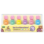 Set Marker evidentiator Puffy Tulips, 6 culori pastel (6 set/display) - imagine 3