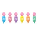Set Marker evidentiator Puffy Tulips, 6 culori pastel (6 set/display) - imagine 2