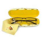 Etui pentru ochelari Nature Party  cu laveta din microfibra, 4 modele asortate (8 buc/display) - imagine 3