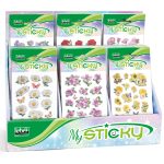 My Sticky 3D Flowers, 6 modele asortate (48 pachete/display)