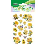 My Sticky 3D Flowers, 6 modele asortate (48 pachete/display) - imagine 3