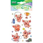 My Sticky 3D Crazy Farm, 6 modele asortate (48 pachete/display) - imagine 5