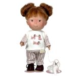 Papusa Nines D'Onil, Pippa Dogs with Pets, cu miros de vanilie, cu miros de vanilie, 30 cm