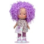 Papusa Nines D'Onil, Colectia Little Pippa, Pippa Purple Wool, cu miros de vanilie, 23 cm