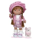 Papusa Nines D'Onil, Colectia Little Pippa, Pippa Pet Braids, cu miros de vanilie, 23 cm