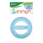 Goniometru din plastic transparent – 12 cm, 360°, in punga agatatoare
