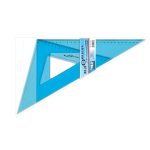 Set 2 echiere din plastic transparent – 30 cm, unghi 45° si 60°, in punga agatatoare