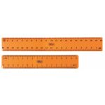 Rigla din plastic 15 cm culori fluo – 36 buc/display cilindric - imagine 5