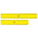 Rigla din plastic 20 cm culori fluo – 36 buc/display cilindric - imagine 3