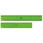 Rigla din plastic 15 cm culori fluo – 36 buc/display cilindric - imagine 2