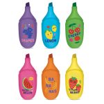 Set marker evidentiator fluo Besty Fruits, 6 culori (6 buc/blister, 8 buc/display) - imagine 3