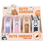 Corector cu banda Cute Friends, 4 modele (1 buc/blister,  16 buc/display)